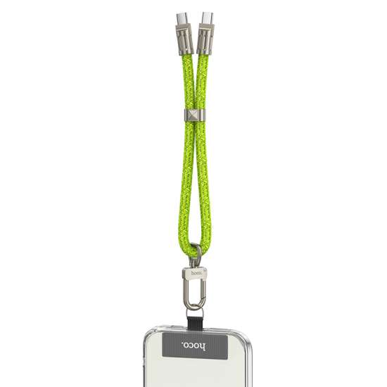 Adjustable HOCO GH5 Messenger Lanyard with Type‑C Cable