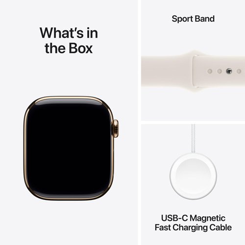 Apple Watch Series 10 GPS + Cellular 46mm with Sport Band - (Middle East Version)