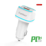 Earldom ES-CC11 Fast PD Car Charger with USB‑C Cable