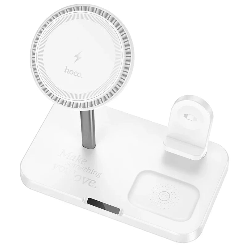 HOCO CQ12 Joyfull 3-in-1 Wireless Fast Charger with Magnetic Positioning