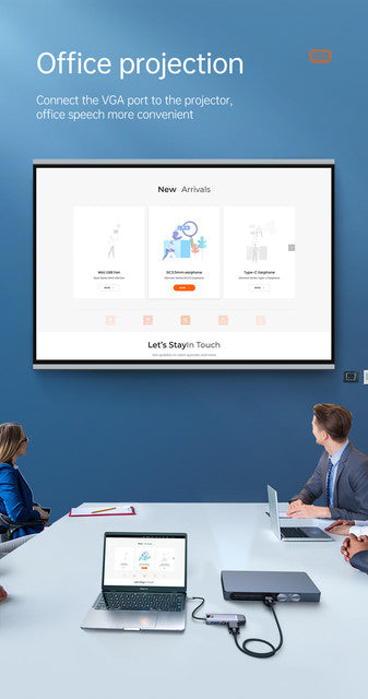 Mcdodo HU-7420 10-in-1 USB‑C Hub with 4K HDMI, VGA, LAN