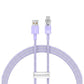 Baseus Flash USB‑C Quick Charge Cable 6A 1m Purple