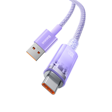 Baseus Flash USB‑C Quick Charge Cable 6A 1m Purple