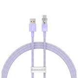 Baseus Flash USB‑C Quick Charge Cable 6A 1m Purple