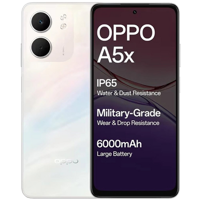OPPO A5x NFC 4GB RAM 128GB Storage Rugged Smartphone