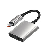 MCDODO Silver USB‑C to 3.5mm Audio Adapter with DAC