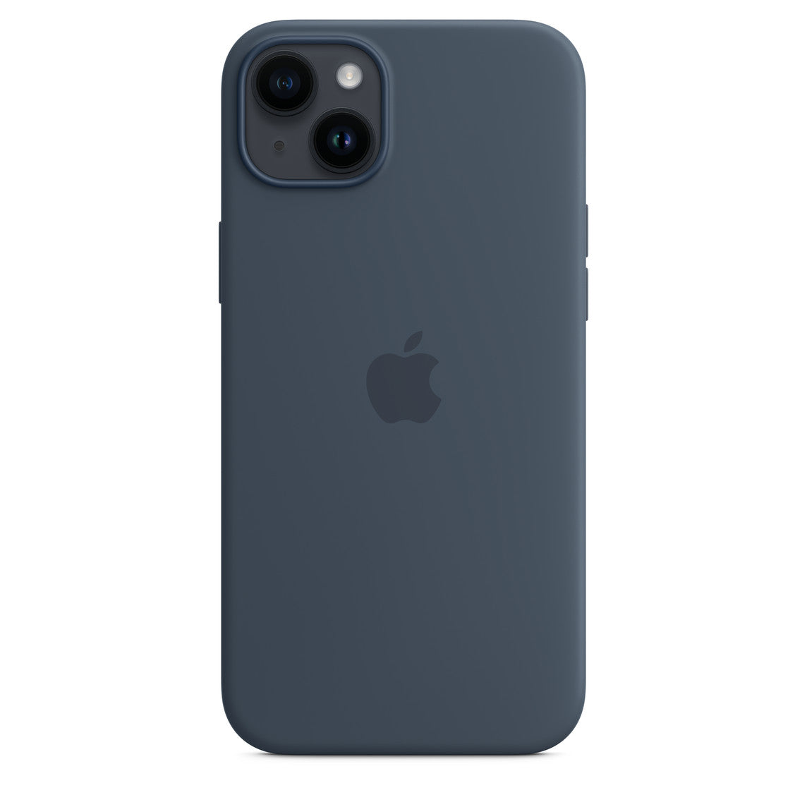 Official Apple iPhone 14 Plus Silicone Case with MagSafe - Storm Blue