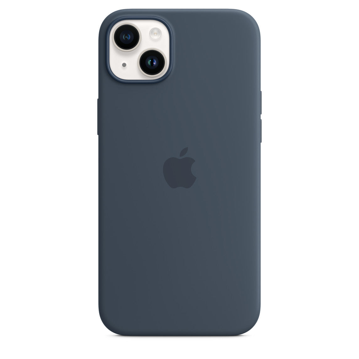 Official Apple iPhone 14 Plus Silicone Case with MagSafe - Storm Blue