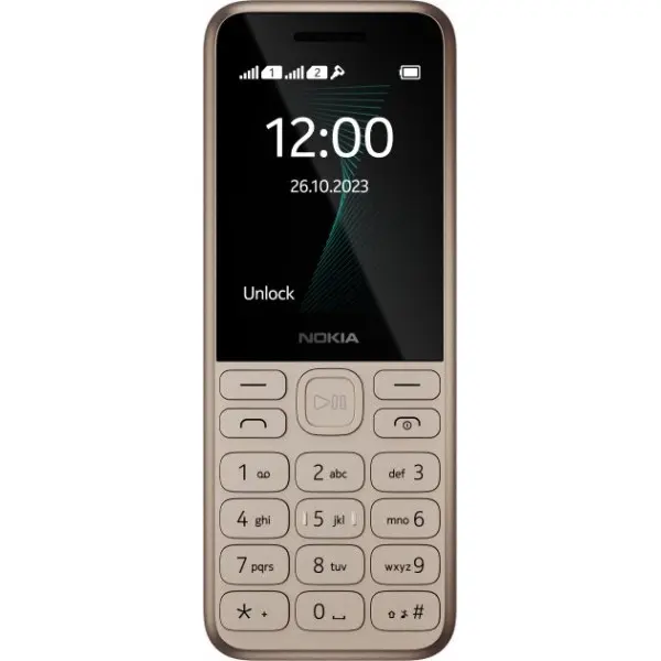 Nokia N130 2023 Dual SIM Gold Feature Phone with Long-Lasting Battery