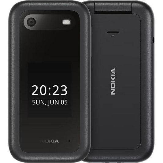 Nokia 2660 Dual SIM Flip Smartphone Black - Classic Flip Phone Design