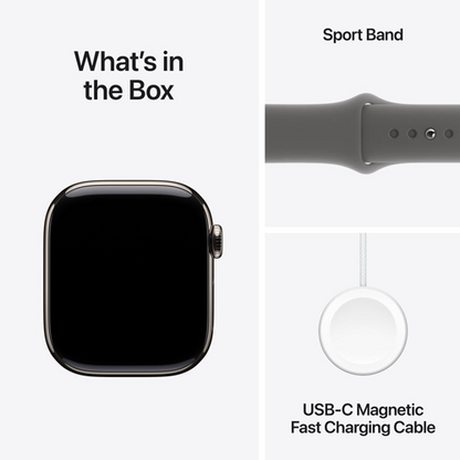 Apple Watch Series 10 GPS + Cellular 46mm with Sport Band - (Middle East Version)