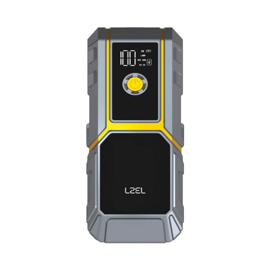LZEL EnergizeIgnite 12,000mAh Jump Starter with LED Flashlight & Compressor
