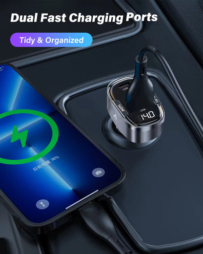 Asli Global 140W PD Car Charger with 3 USB Ports