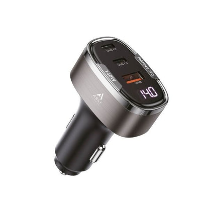 Asli Global 140W PD Car Charger with 3 USB Ports
