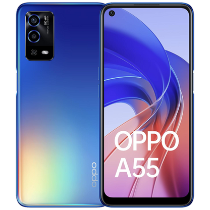 OPPO A55 4GB RAM 128GB Storage Rainbow Blue Smartphone