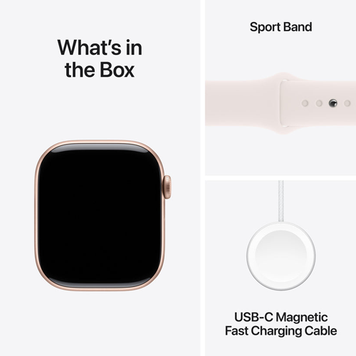 Apple Watch Series 10 GPS + Cellular 46mm with Sport Band - (Middle East Version)
