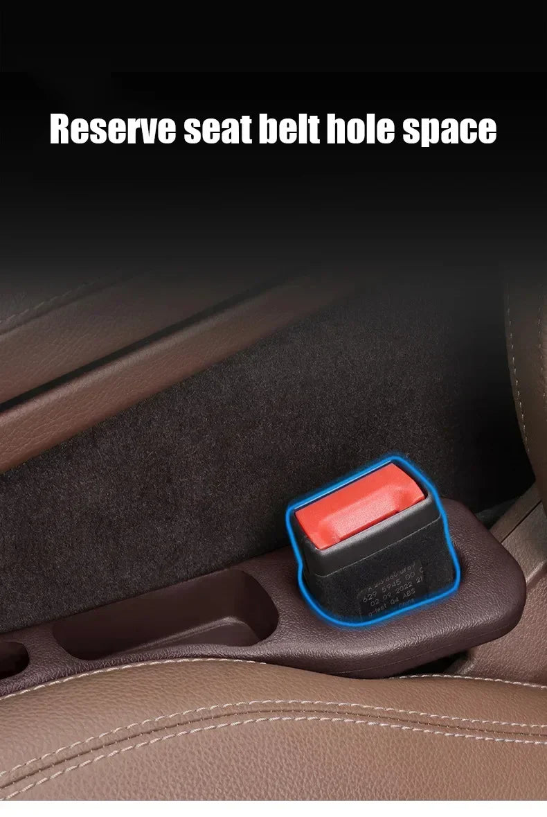 Black EVA Car Seat Gap Filler – Leak‑Proof Universal Fit