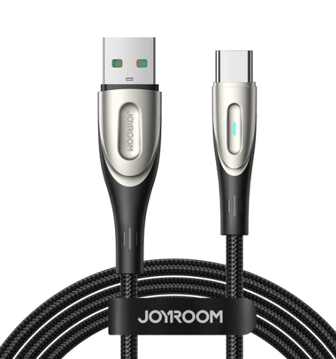 Joyroom 3A Fast Charging Braided Data Cable Lightning & Type‑C 1.2m