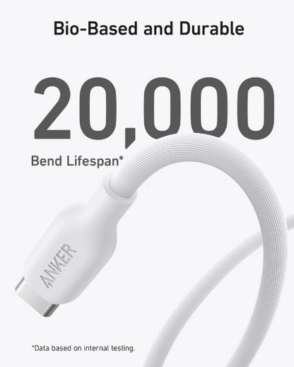 Anker Bio-Based Durable USB-C to Lightning Cable 3ft - Eco-Friendly Fast Charging