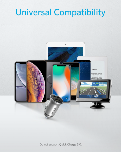Anker PowerDrive II Alloy 24W Dual USB Car Charger