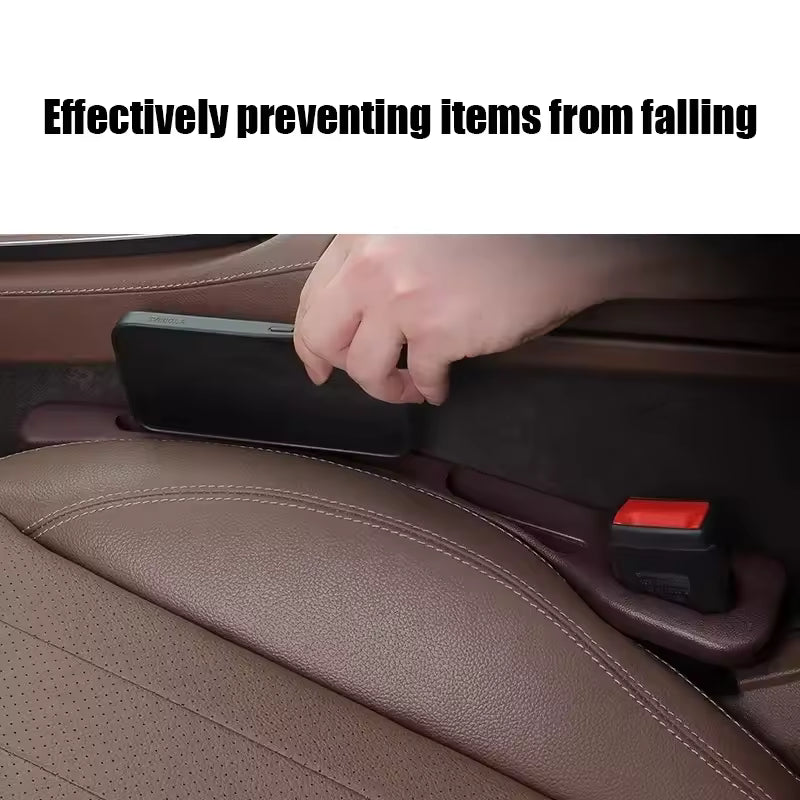 Black EVA Car Seat Gap Filler – Leak‑Proof Universal Fit