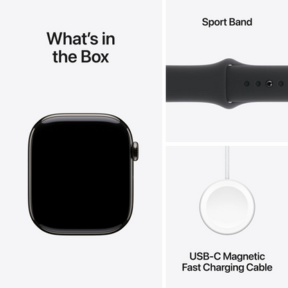 Apple Watch Series 10 GPS + Cellular 46mm with Sport Band - (Middle East Version)