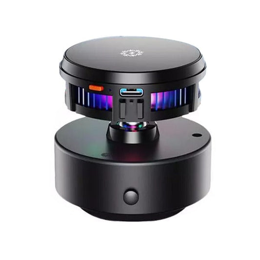 Smart Vacuum Suction Phone Holder with Wireless Charging - Black