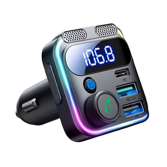 Asli Global Thundervolt 48W Car FM Transmitter with Fast Charging