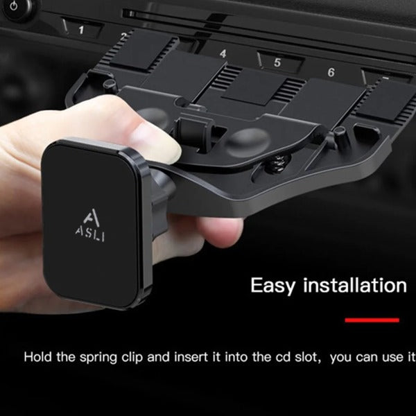 Automagnet CD Series Car Phone Holder – 360° Magnetic Mount for Smartphones
