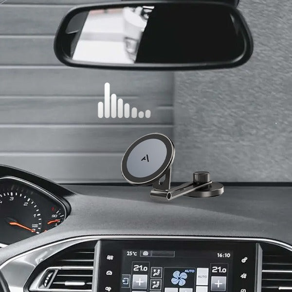 Asli Global Promag Magsafe Car Mount – Silver Double Rotation