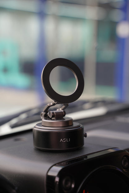 Asli Global Supravox X1 360° Vacuum Suction Phone Mount – Black