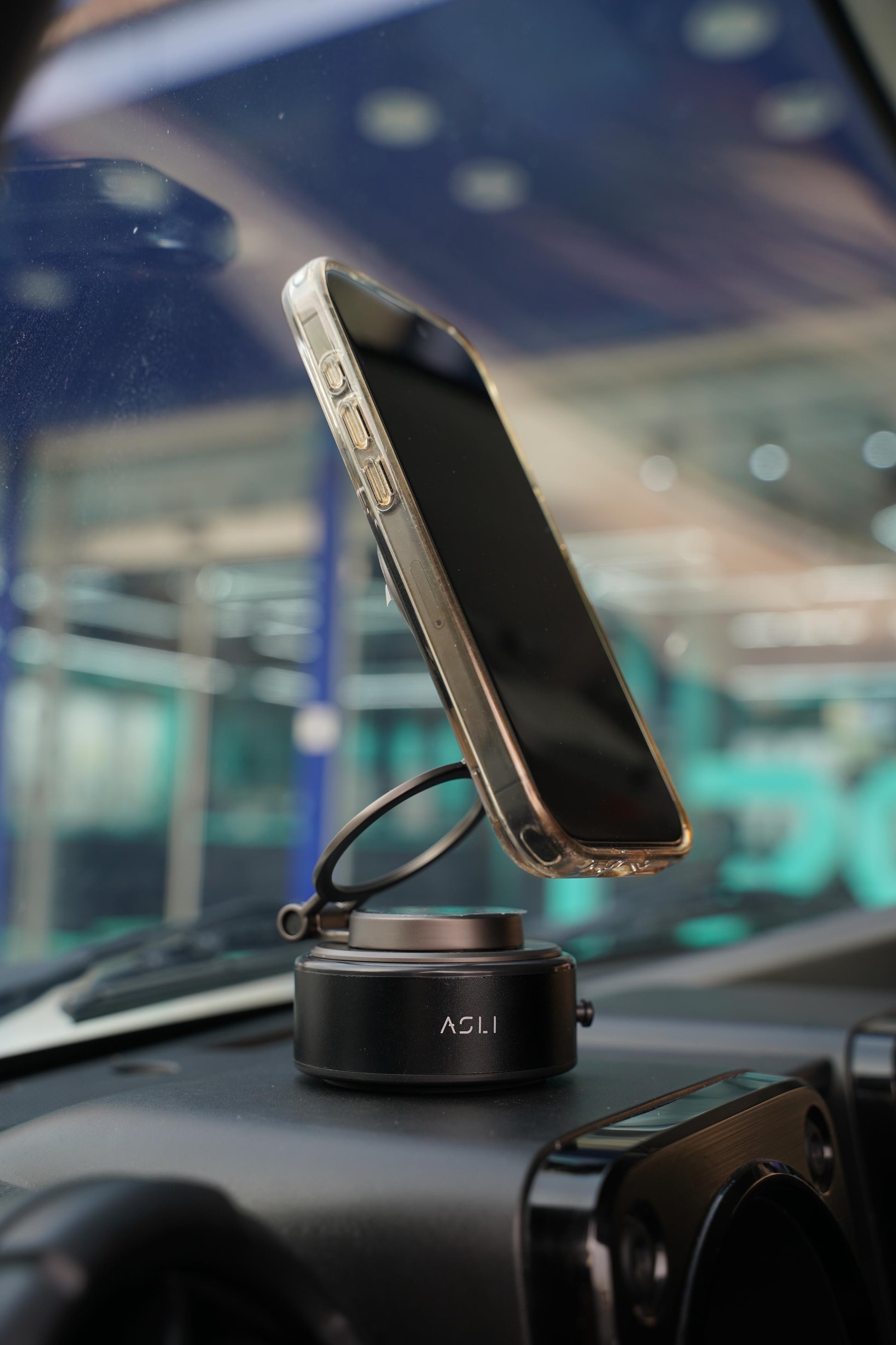 Asli Global Supravox X2 Vacuum Suction Cup Phone Mount 360 Adjustable Black