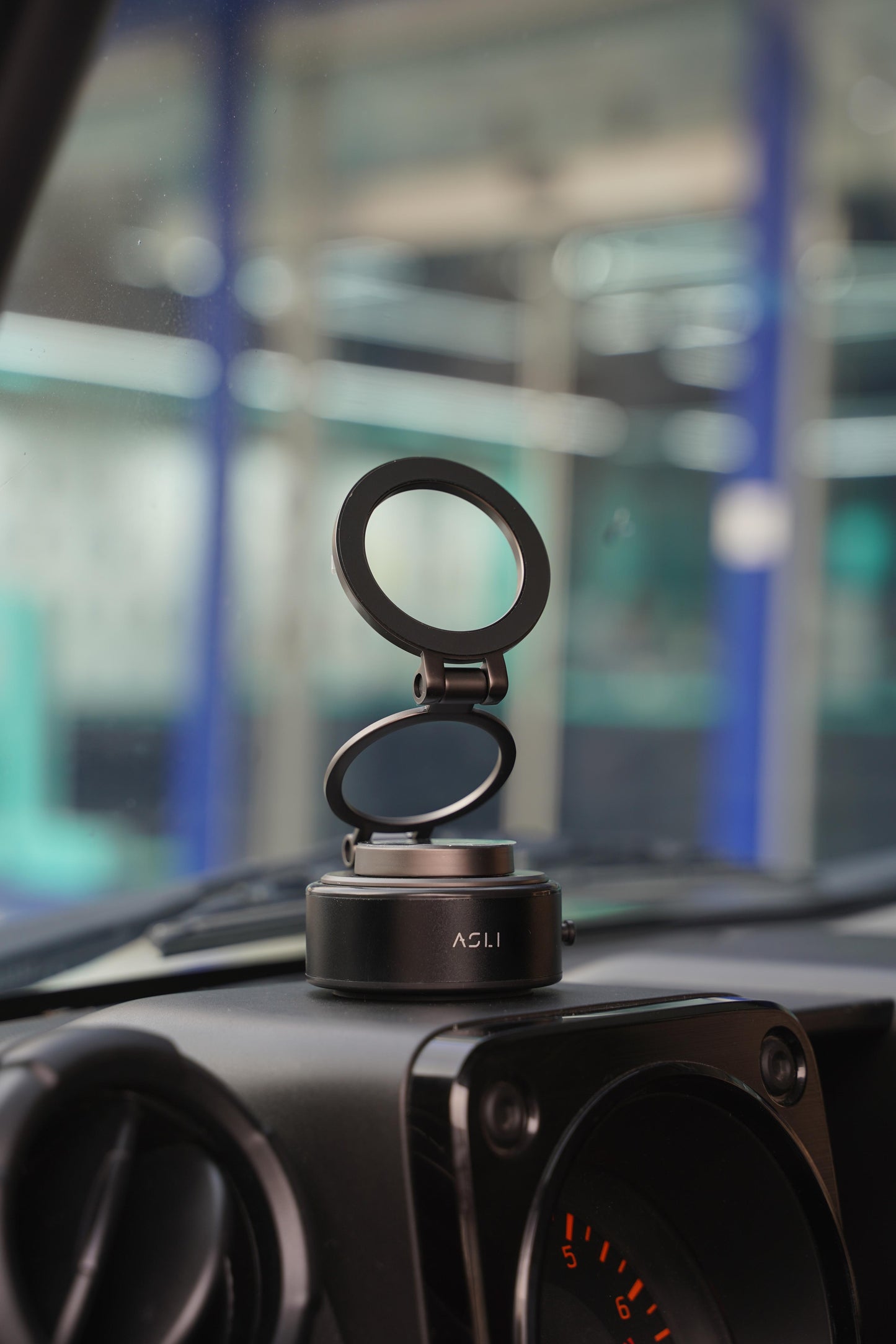 Asli Global Supravox X2 Vacuum Suction Cup Phone Mount 360 Adjustable Black