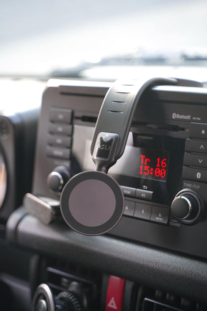 Asli Global Magnetic Ring Car Holder with Rotating Suction