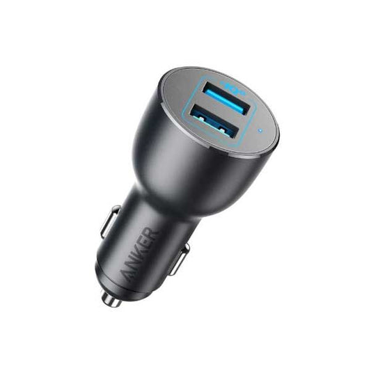 Anker PowerDrive III Alloy 36W Dual USB‑A Car Charger – Fast, Durable, Safe