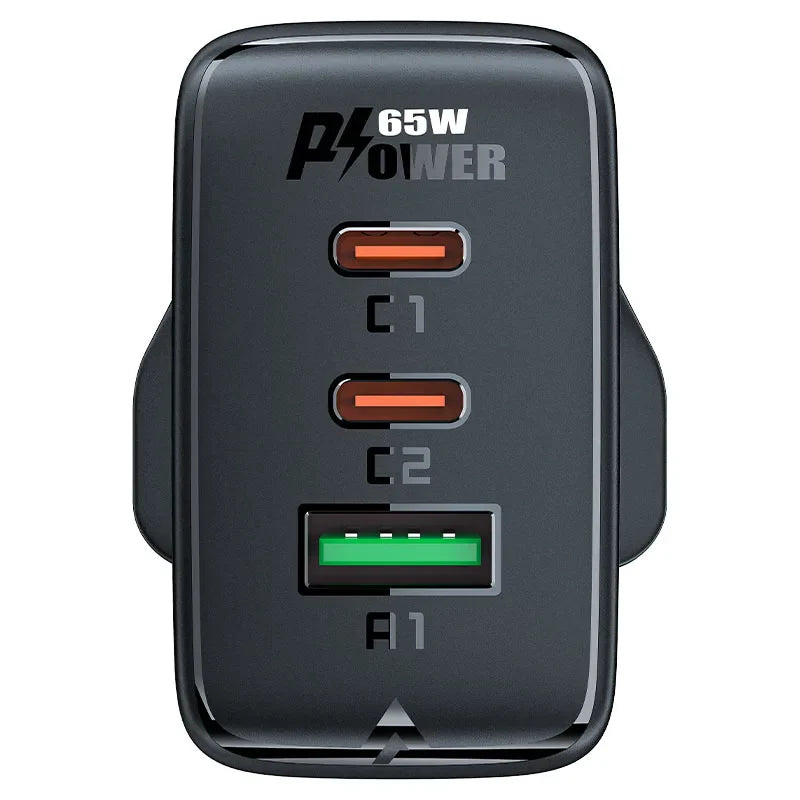 Acefast A44 65W GaN Multi-Port UK Wall Charger