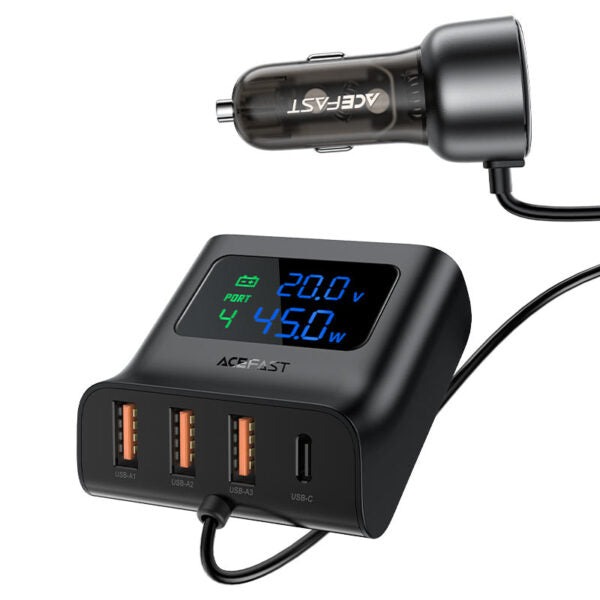 Acefast B11 138W Fast Car Charger with USB‑C and USB‑A