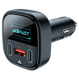 Acefast B5 101W Triple-Port Car Charger with OLED Display