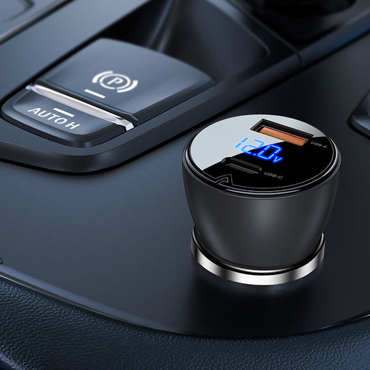 Acefast B6 63W Dual-Port Car Charger with LED Display