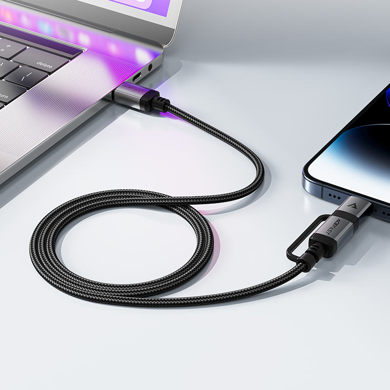 Acefast C20-01 Dual USB‑C to Lightning Fast Charging Cable