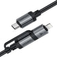 Acefast C20-01 Dual USB‑C to Lightning Fast Charging Cable