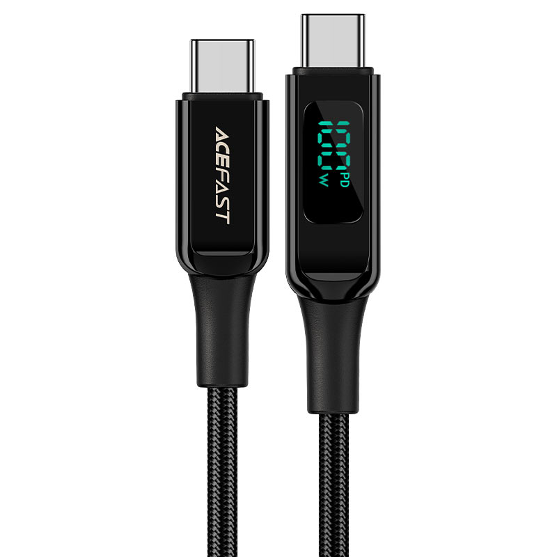 AceFast C6-03 2m USB‑C 100W Braided Cable with LED Display