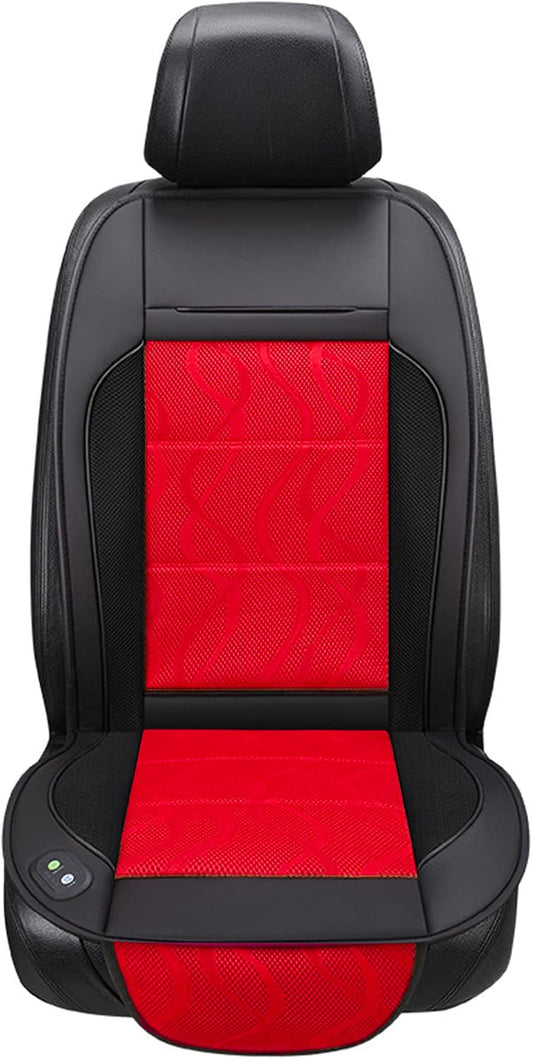 Premium Car Heating Pad Black Red with Adjustable Temperature