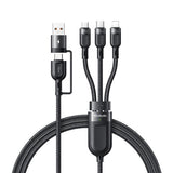 Mcdodo 100W 3-in-1 PD Charging Cable 1.2m USB‑C Micro‑USB Lightning