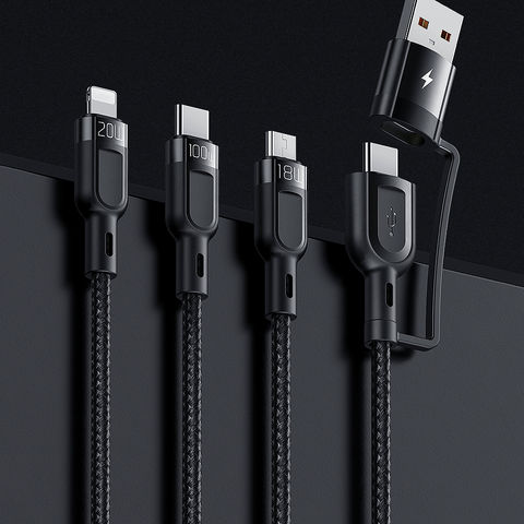 Mcdodo 100W 3-in-1 PD Charging Cable 1.2m USB‑C Micro‑USB Lightning