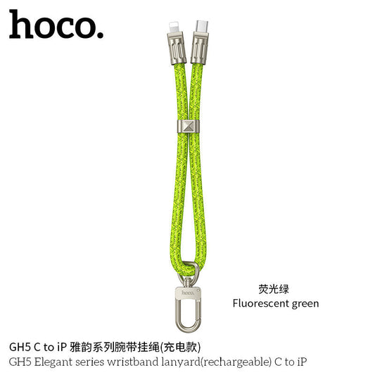Hoco GH5 20W Fast Charging Type‑C Lightning Cable Bracelet