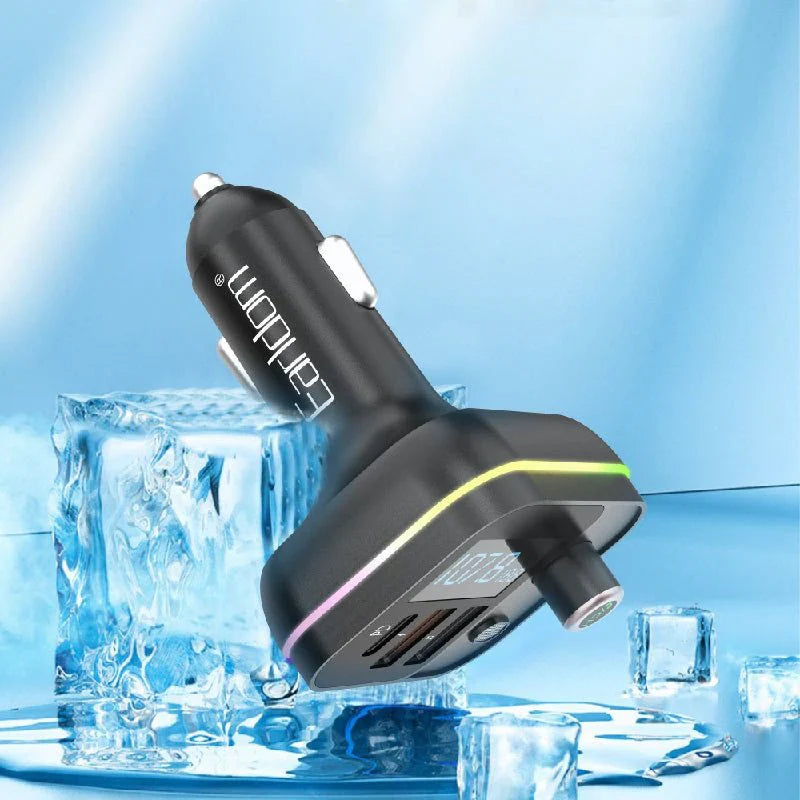 Earldom M87 Wireless FM Car Audio Transmitter with Dual USB