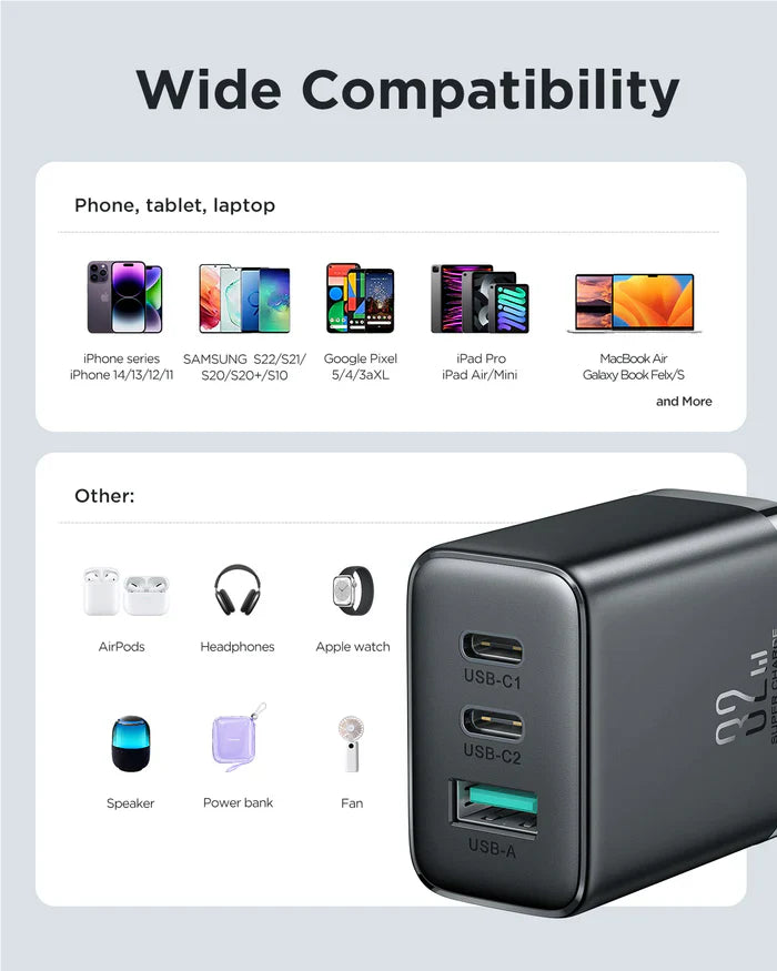 Joyroom 32W Mini Fast Charger with Dual PD/QC