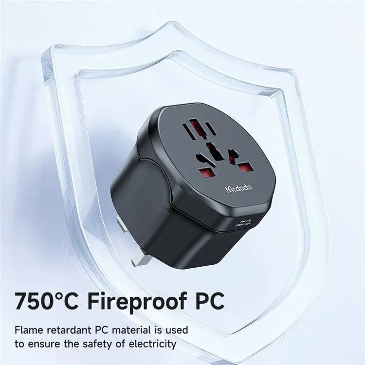 Mcdodo CP-454 Universal UK Travel Power Adapter with USB Ports