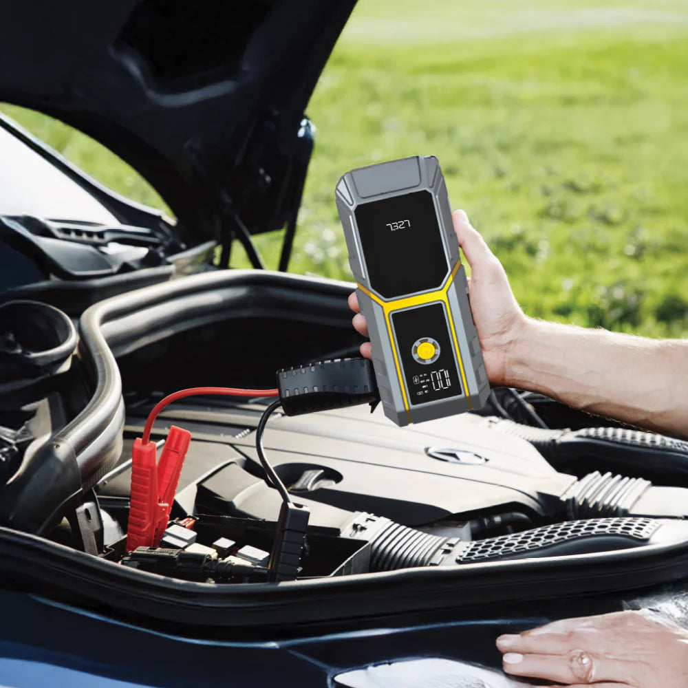 LZEL EnergizeIgnite X 12,000mAh Car Jump Starter with LED Flashlight